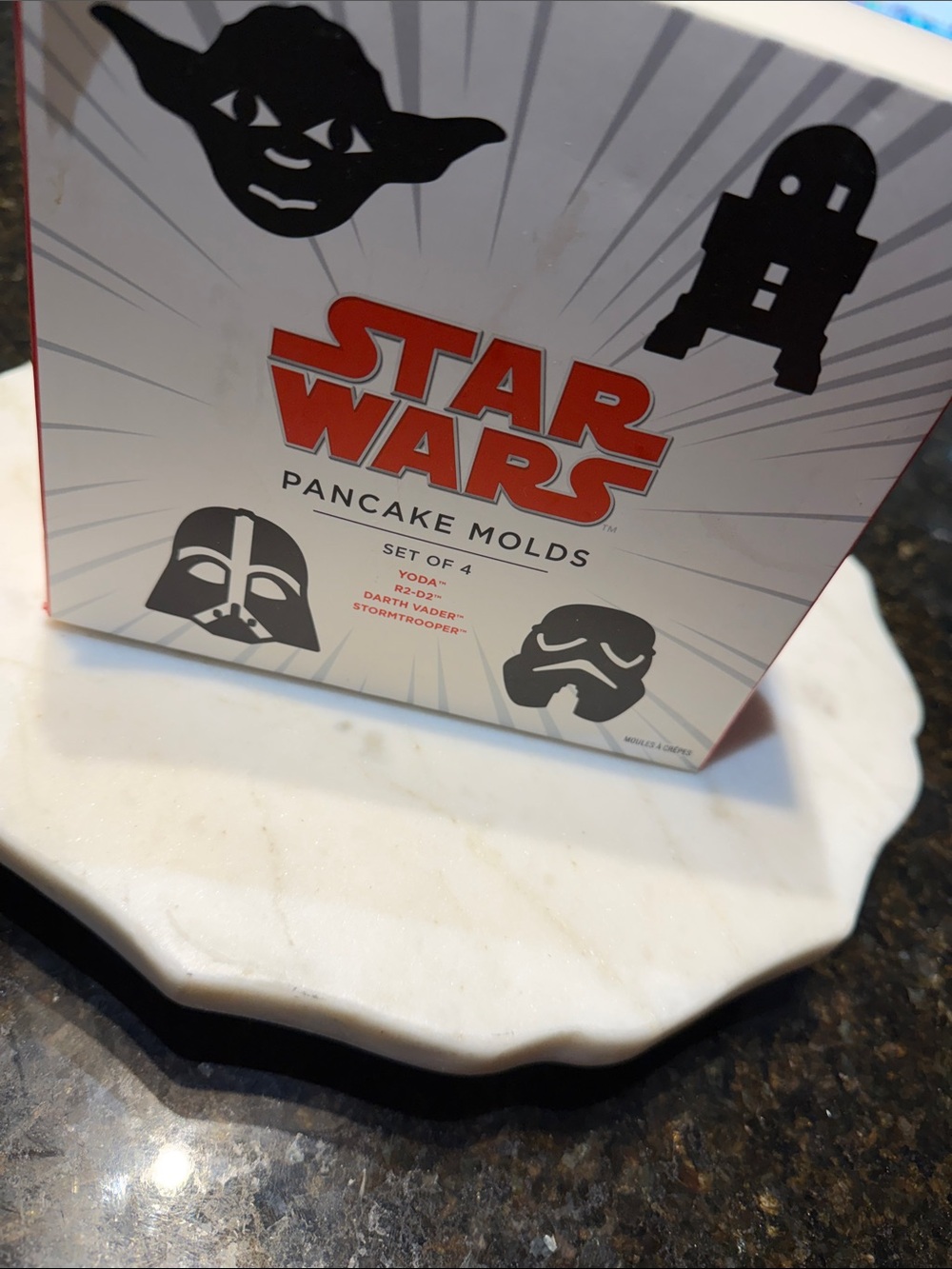 Williams & Sonoma Star Wars Red and Black Character Pancake Molds - Set of 4